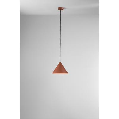 SOSPENSIONE IN METALLO COLORE TERRACOTTA